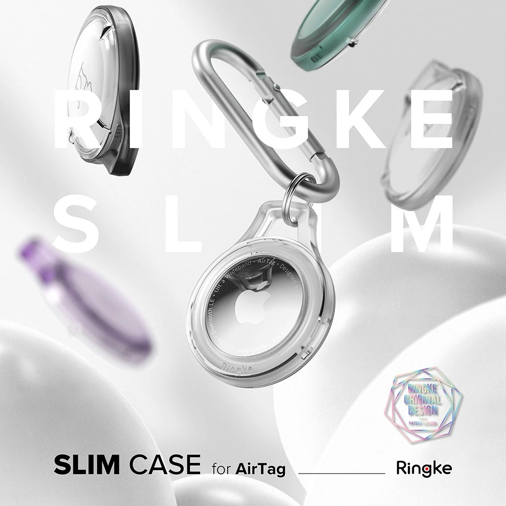 Picture of Apple Air Tag Case | Ringke Slim Case Slim and Lightweight Case for Airtag (Purple)