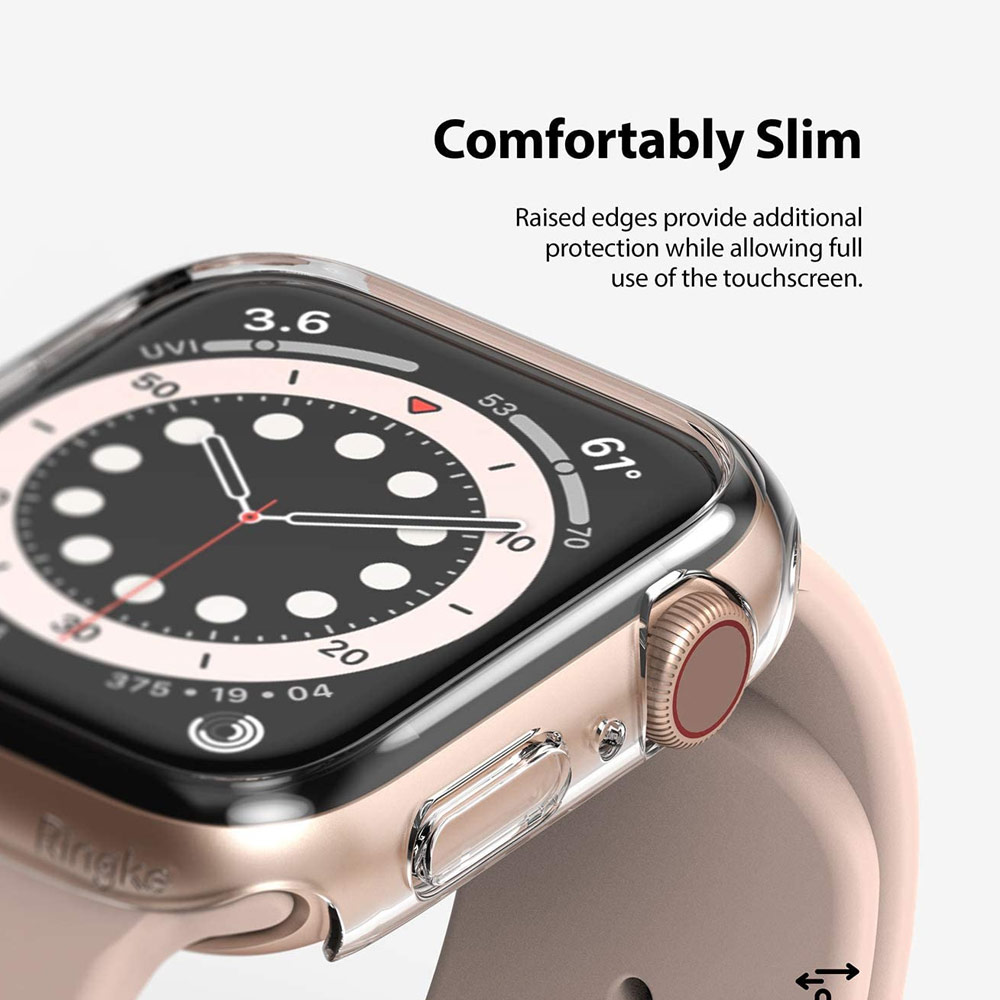 Picture of Apple Watch 44mm Case | Ringke Slim Perfect Fit Case for Apple Watch Series 4 5 6 SE 44mm  (2 PACK with Clear)
