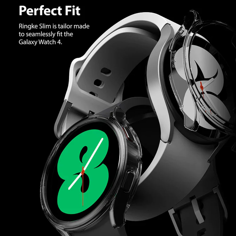 Picture of Samsung Galaxy Watch 4 44mm Case | Ringke Slim and lightweight Durable Case for Galaxy Watch 4 44mm Case (Clear and Chrome)