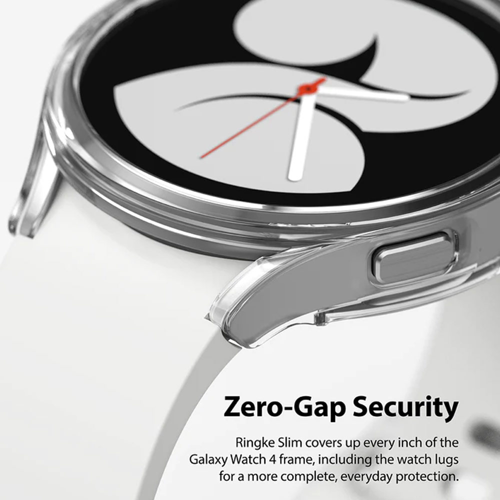 Picture of Samsung Galaxy Watch 4 44mm Case | Ringke Slim and lightweight Durable Case for Galaxy Watch 4 44mm Case (Clear and Chrome)