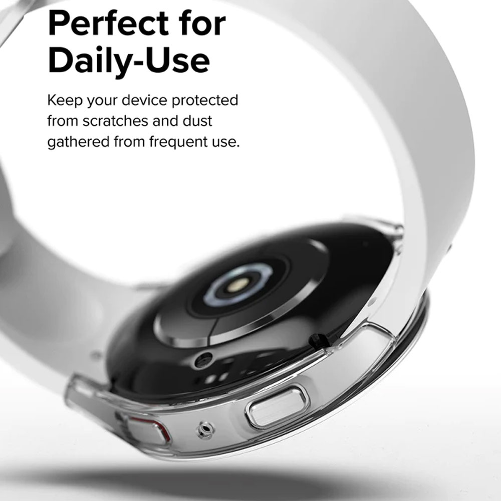 Picture of Samsung Galaxy Watch 5 44mm Case | Ringke Slim Case Durable PC Protection Case for Samsung Galaxy Watch 5 Series 44mm (Dark Chrome)