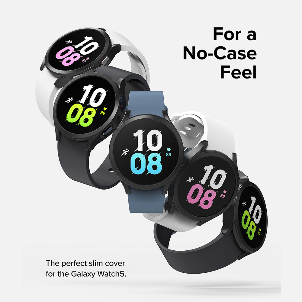 Picture of Samsung Galaxy Watch 5 44mm Case | Ringke Slim Case Durable PC Protection Case for Samsung Galaxy Watch 5 Series 44mm (Matte Black)