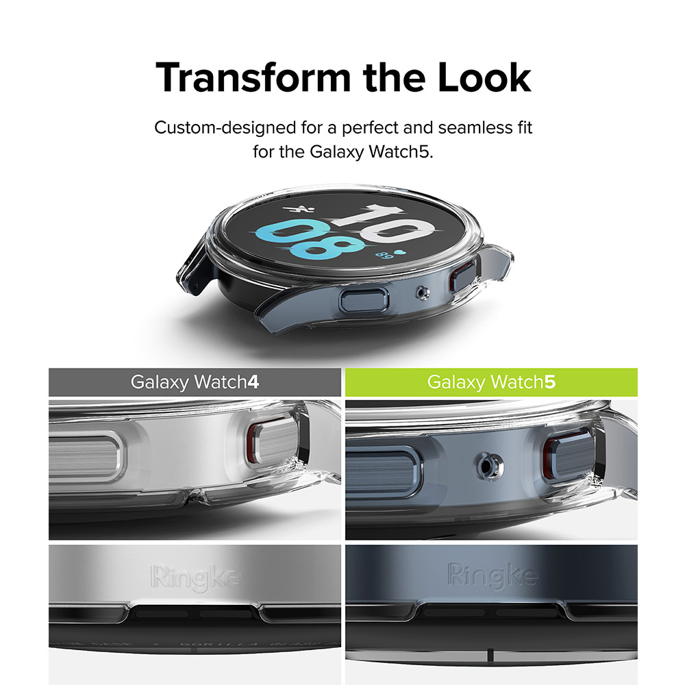 Picture of Samsung Galaxy Watch 5 44mm Case | Ringke Slim Case Durable PC Protection Case for Samsung Galaxy Watch 5 Series 44mm (Matte Black)