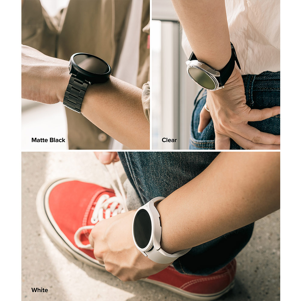 Picture of Samsung Galaxy Watch 5 44mm Case | Ringke Slim Case Durable PC Protection Case for Samsung Galaxy Watch 5 Series 44mm (Matte Black)