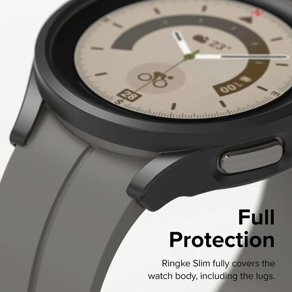 Picture of Samsung Galaxy Watch 5 Pro 45mm Case | Ringke Slim Case Durable PC Protection Case for Samsung Galaxy Watch 5 Pro Series 45mm (Chrome)