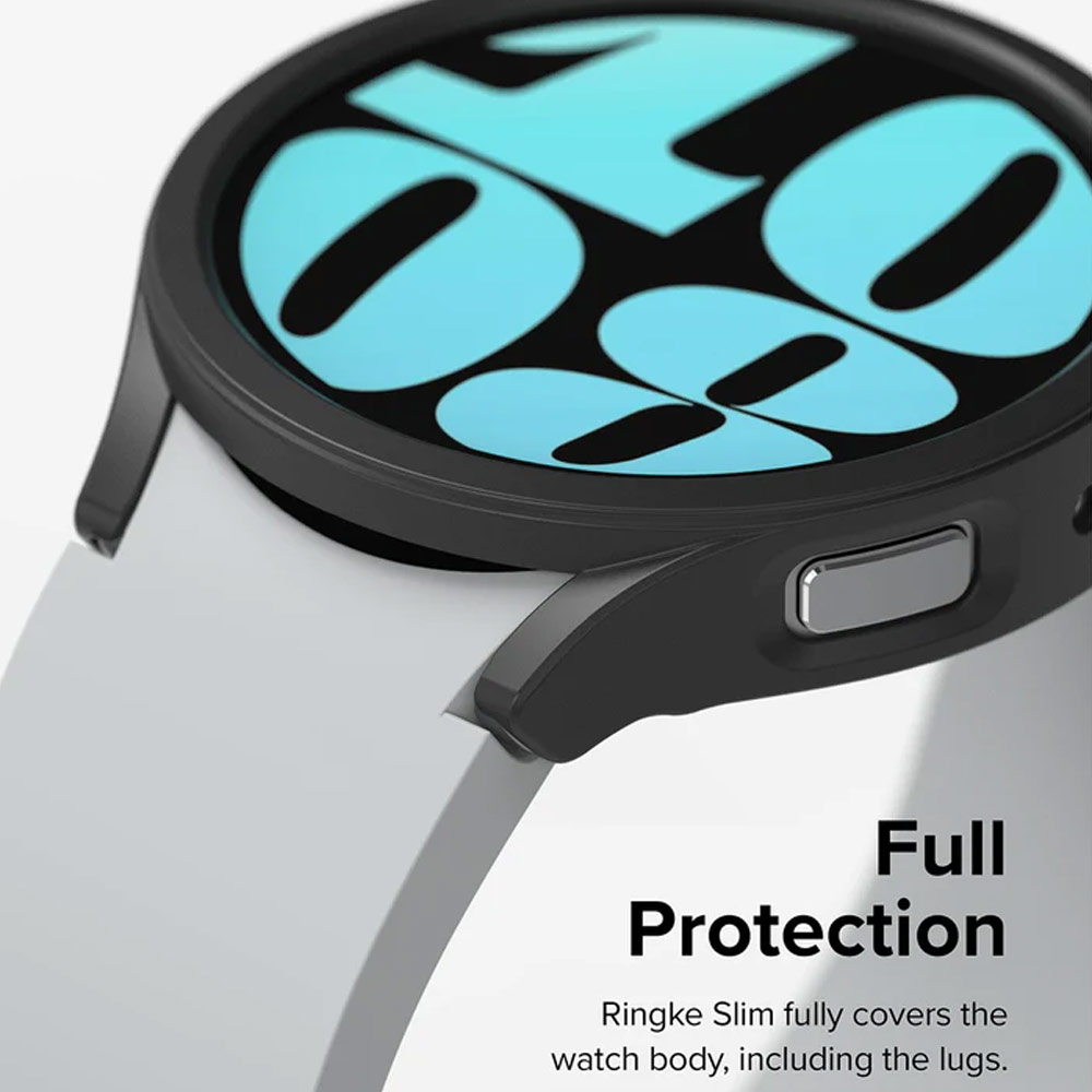 Picture of Samsung Galaxy Watch 6 44mm Case | Ringke Slim Case Durable Protection PC Case for Samsung Galaxy Watch 6 Series 44mm (Clear and Chrome)