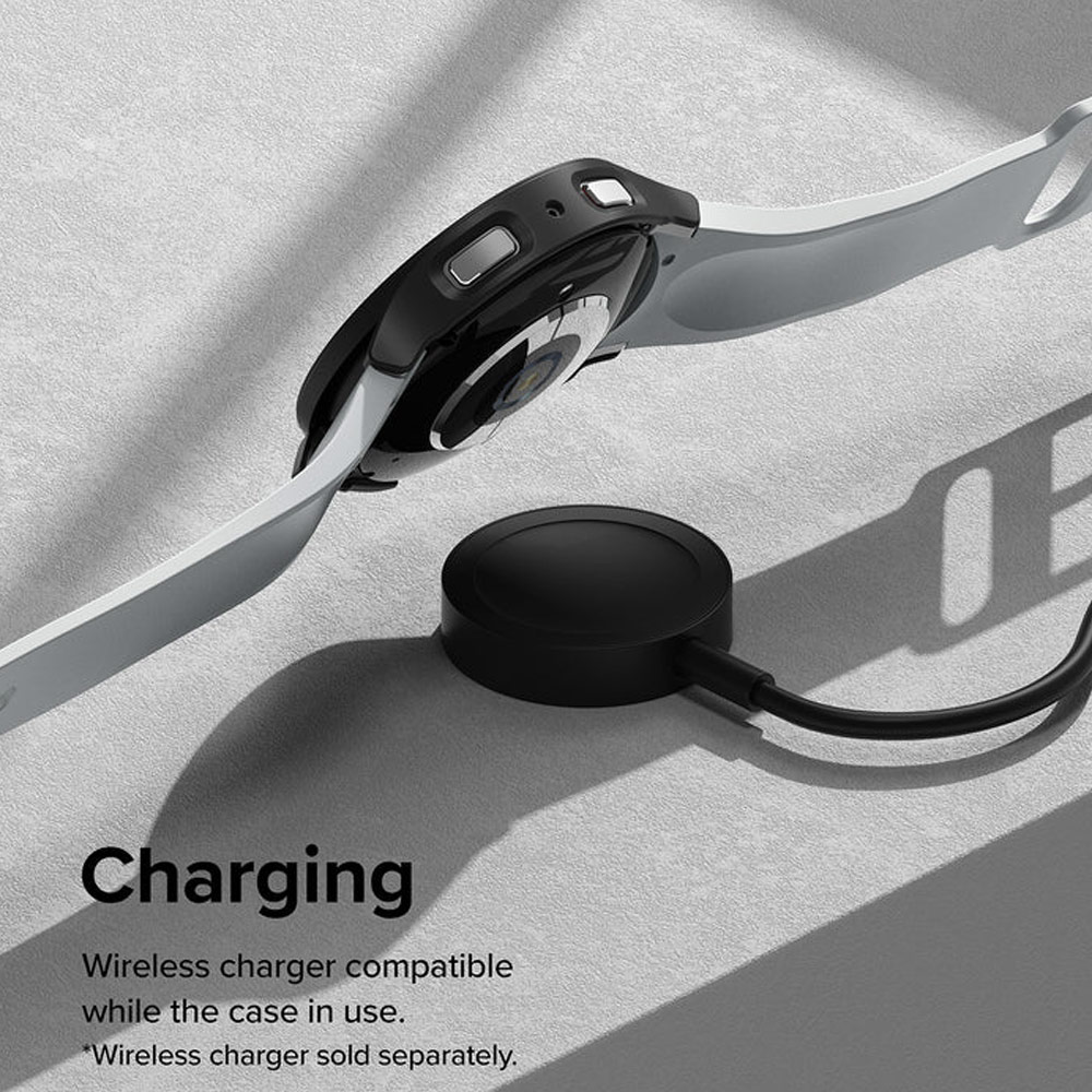 Picture of Samsung Galaxy Watch 6 44mm Case | Ringke Slim Case Durable Protection PC Case for Samsung Galaxy Watch 6 Series 44mm (Clear and Chrome)