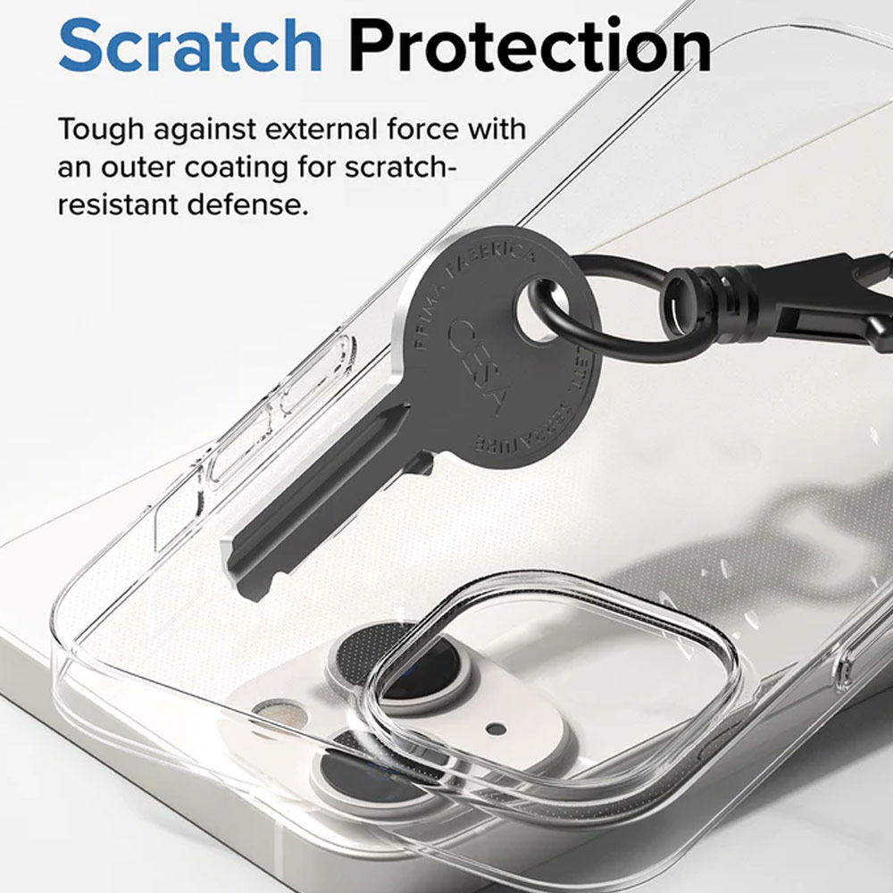 Picture of Apple iPhone 14 6.1 Case | Ringke Slim Protection Anti Yellowing Crystal Clear Case for Apple iPhone 14 6.1 (Clear)