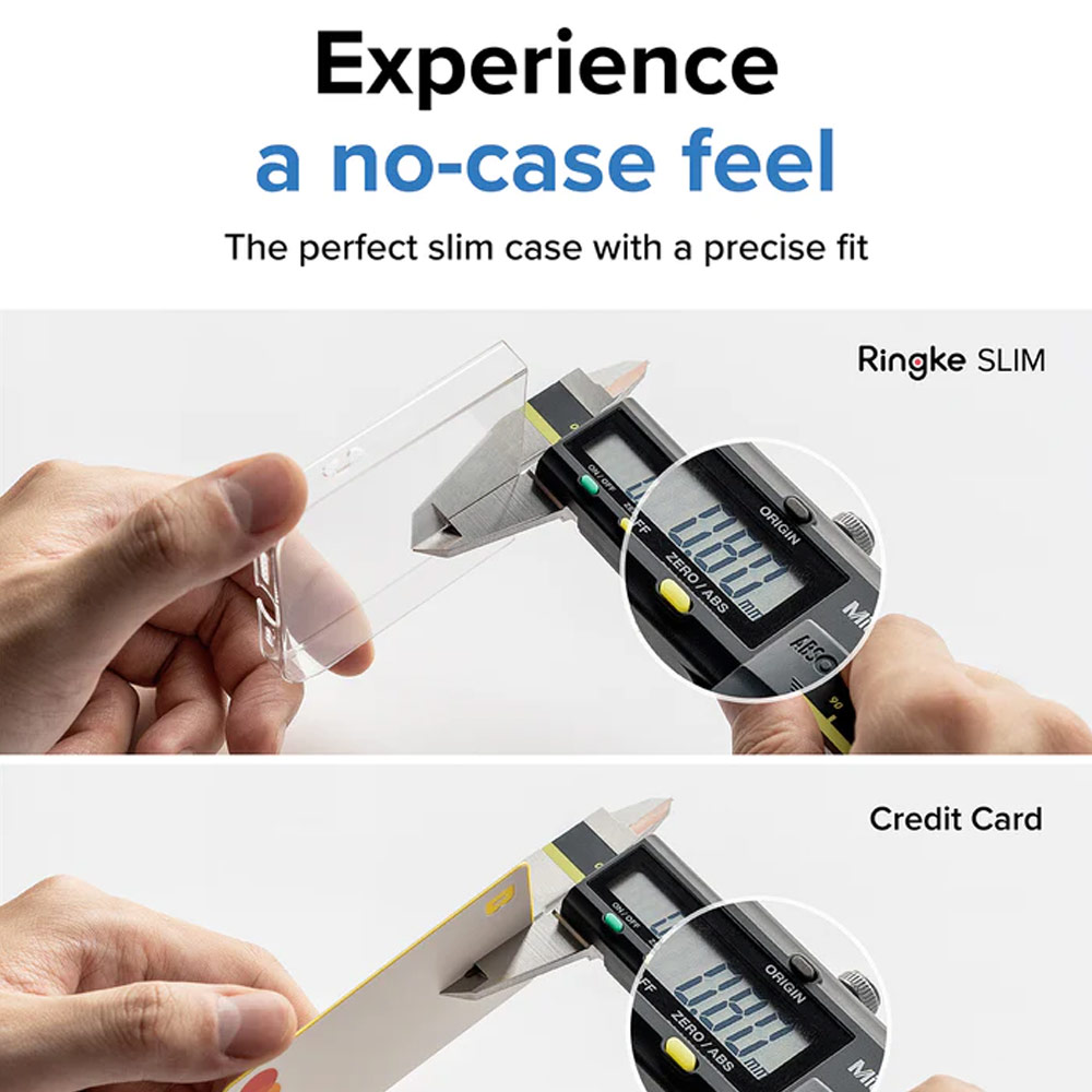 Picture of Apple iPhone 14 6.1 Case | Ringke Slim Protection Anti Yellowing Crystal Clear Case for Apple iPhone 14 6.1 (Clear)