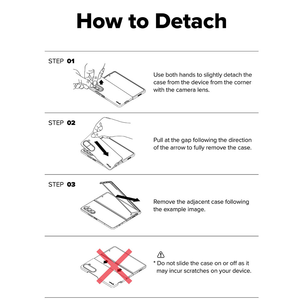 Picture of Samsung Galaxy Z Fold 7 Case | Ringke Slim Magnetic Case for Samsung Galaxy Z Fold 7 (Clear)