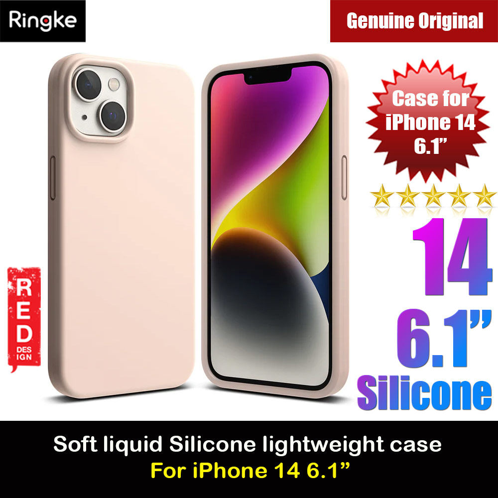 Picture of Ringke Soft Liquid Silicone Protection Case for iPhone 14 6.1 (Pink Sand) Apple iPhone 14 6.1- Apple iPhone 14 6.1 Cases, Apple iPhone 14 6.1 Covers, iPad Cases and a wide selection of Apple iPhone 14 6.1 Accessories in Malaysia, Sabah, Sarawak and Singapore 
