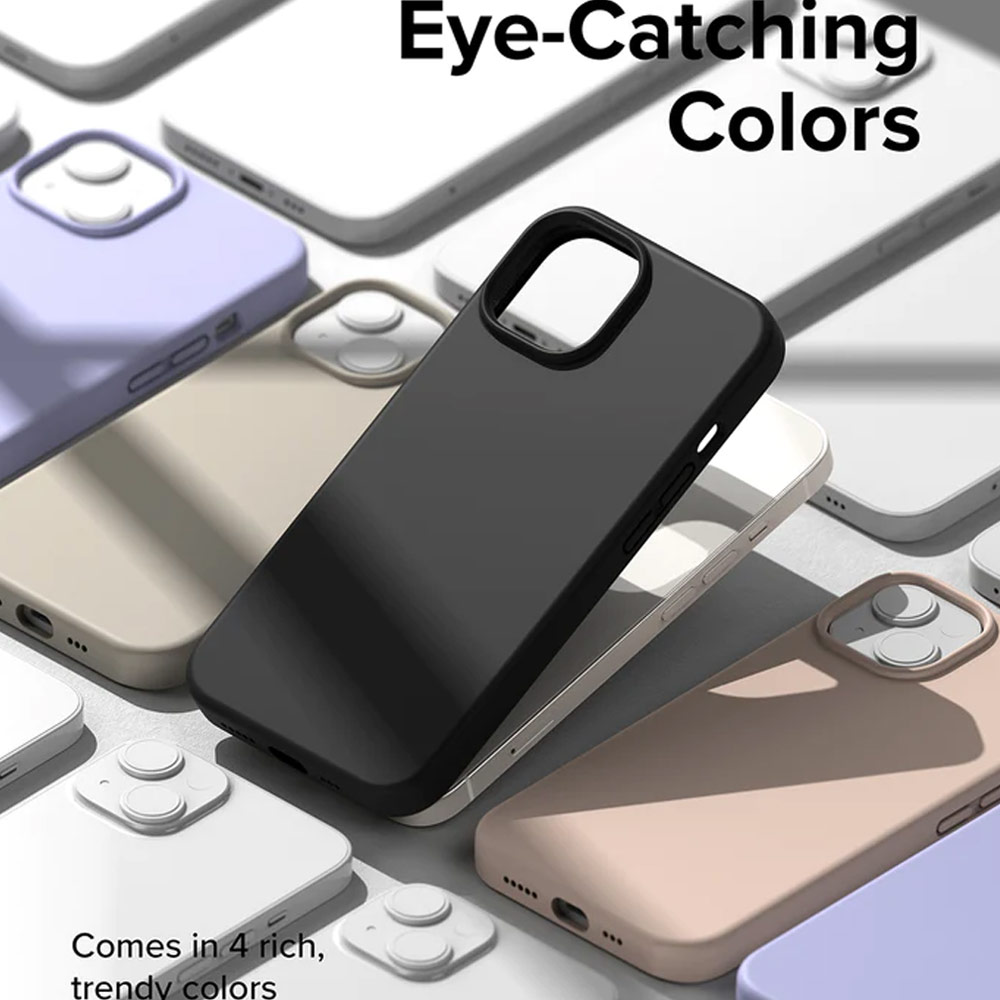 Picture of Apple iPhone 14 6.1 Case | Ringke Soft Liquid Silicone Protection Case for iPhone 14 6.1 (Pink Sand)