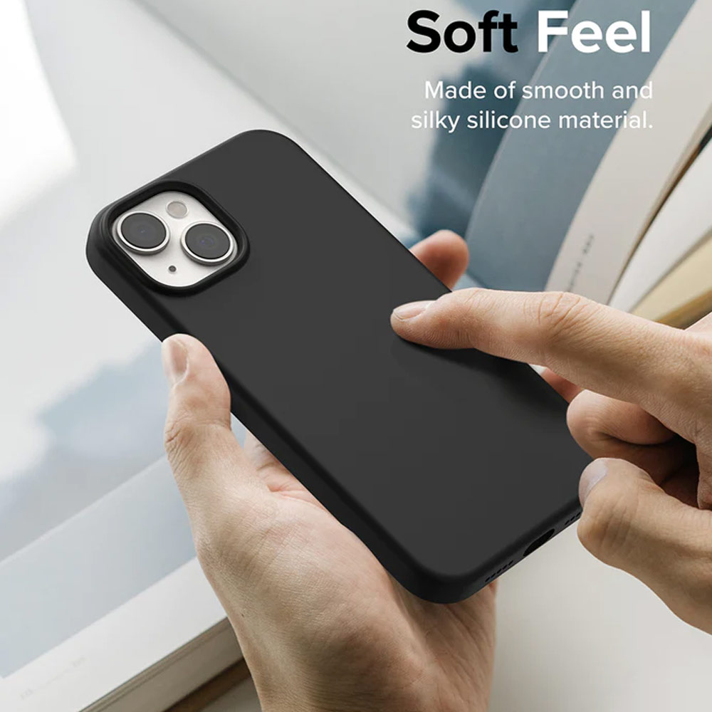 Picture of Apple iPhone 14 6.1 Case | Ringke Soft Liquid Silicone Protection Case for iPhone 14 6.1 (Pink Sand)