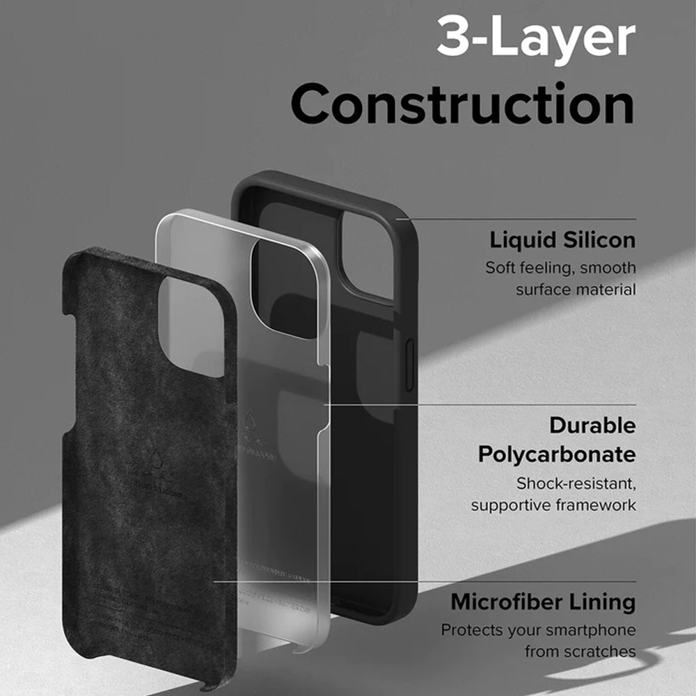 Picture of Apple iPhone 14 6.1 Case | Ringke Soft Liquid Silicone Protection Case for iPhone 14 6.1 (Pink Sand)