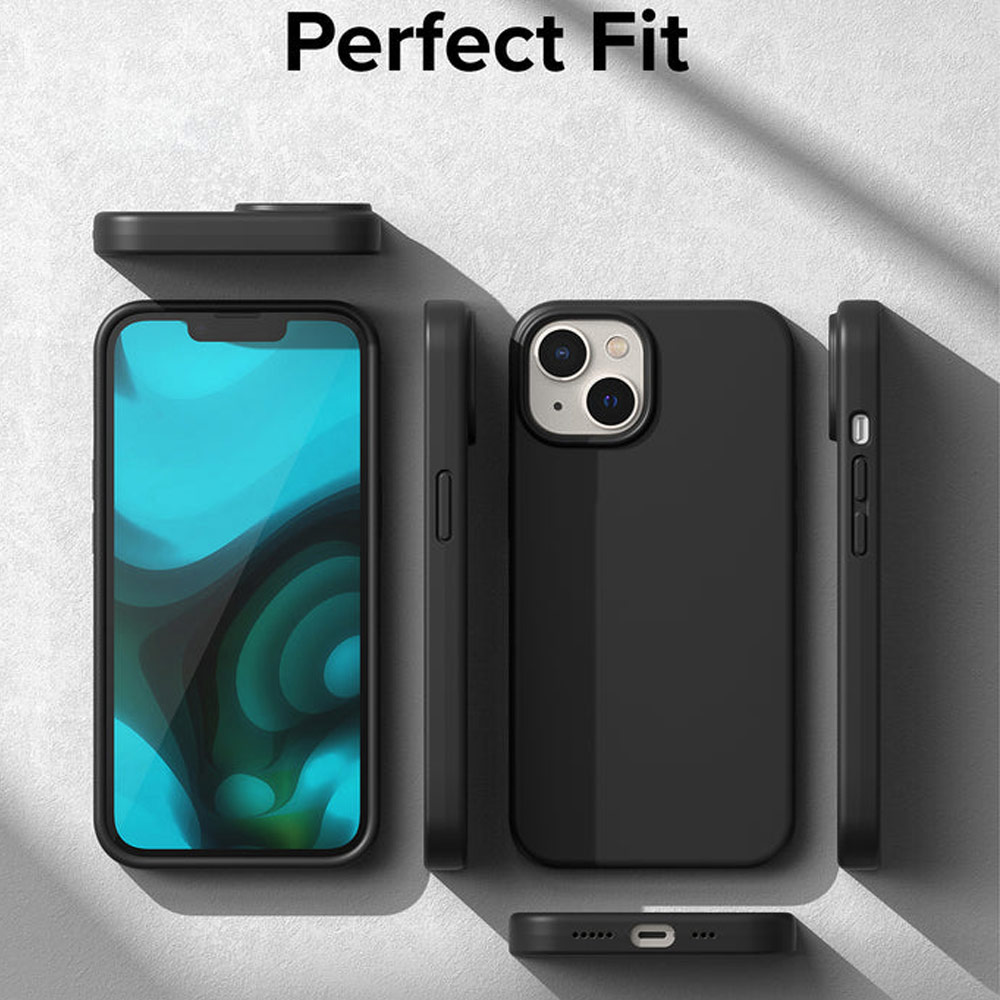 Picture of Apple iPhone 14 6.1 Case | Ringke Soft Liquid Silicone Protection Case for iPhone 14 6.1 (Pink Sand)