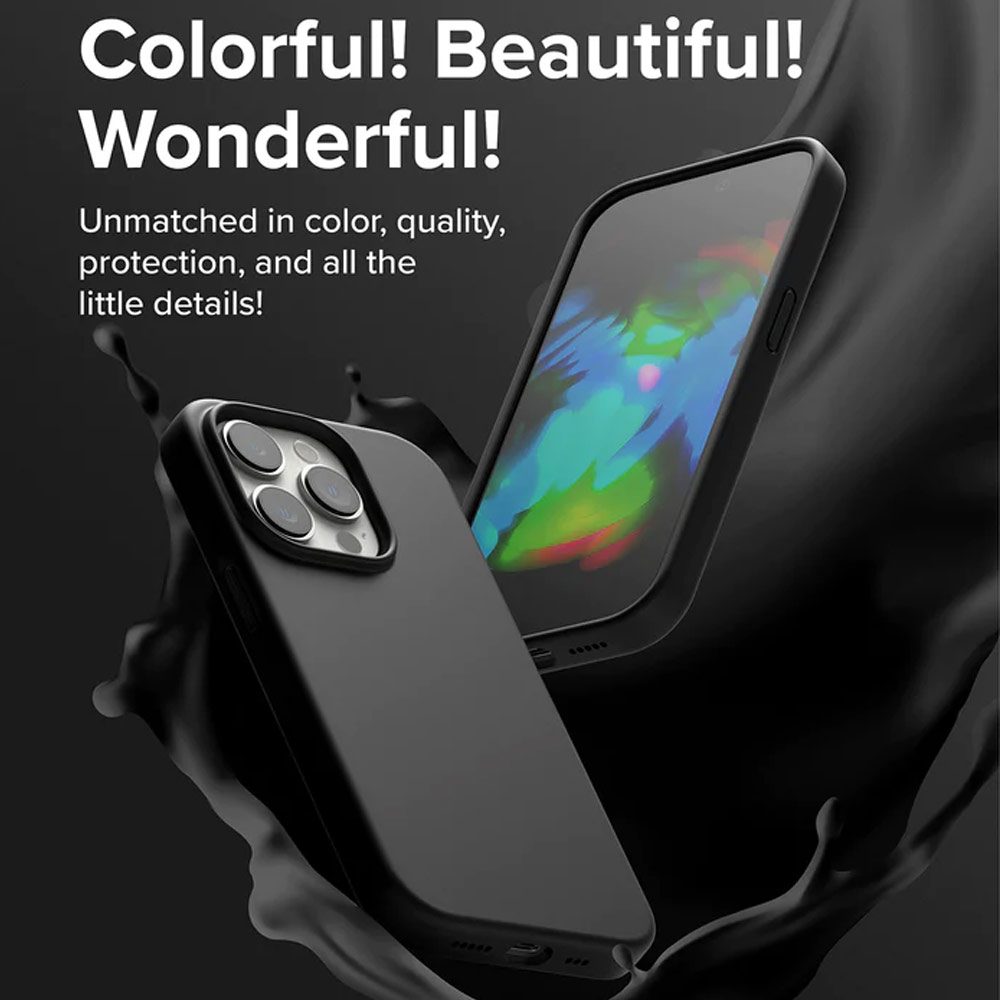 Picture of Apple iPhone 14 Pro 6.1 Case | Ringke Soft Liquid Silicone Protection Case for iPhone 14 Pro 6.1 (Stone)
