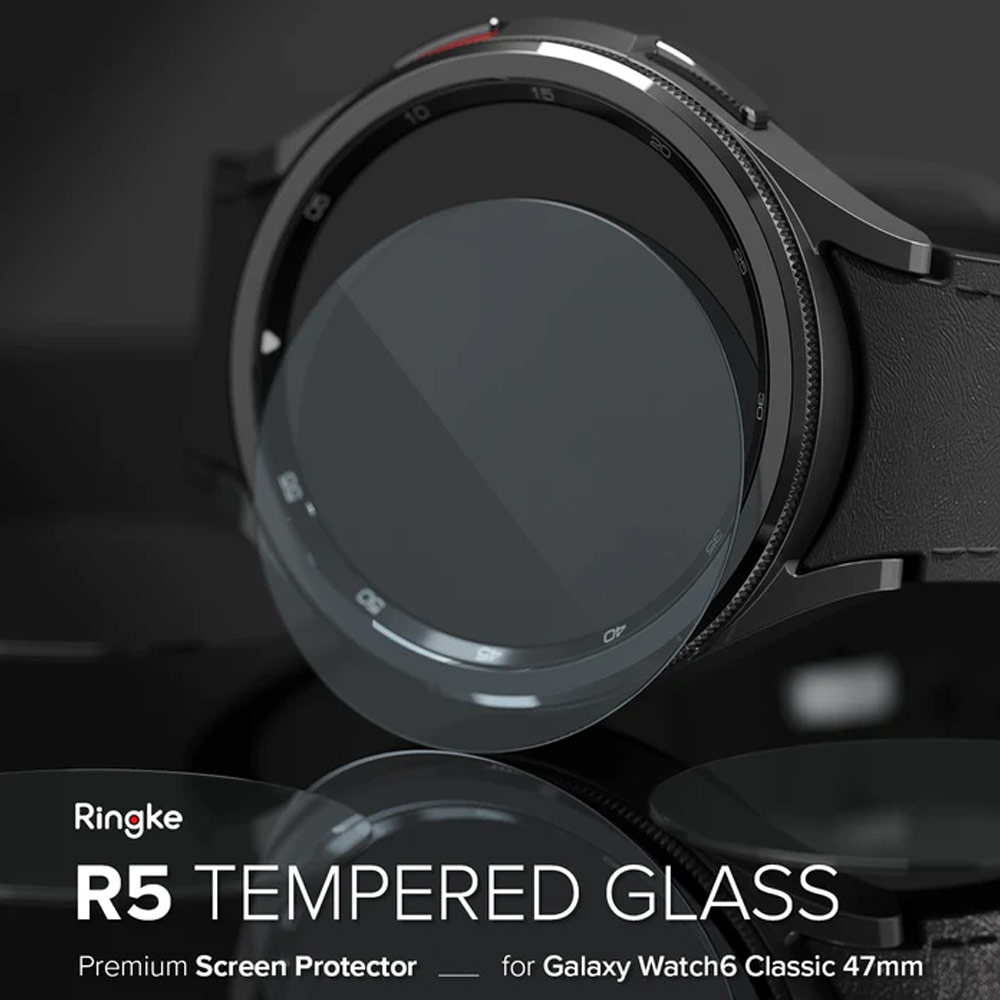 Picture of Samsung Galaxy Watch 6 Classic 47mm Screen Protector | Ringke Tempered Glass Screen Protector for Galaxy Watch 6 Classic 47mm (4pcs)