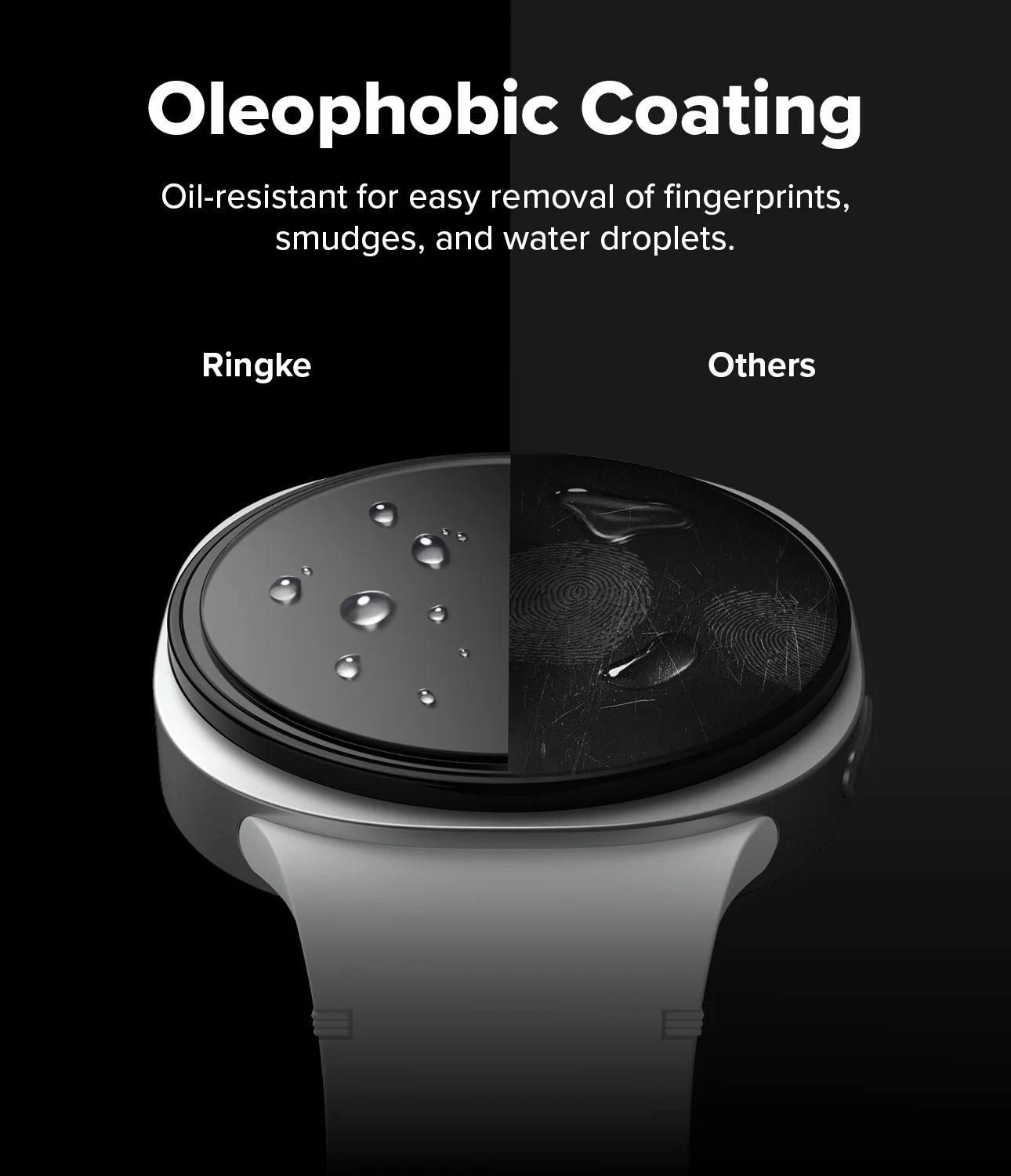 Picture of Samsung Galaxy Watch 8 44mm  | Ringke Tempered Glass Pro for Samsung Galaxy Watch 8 44mm (2pcs)