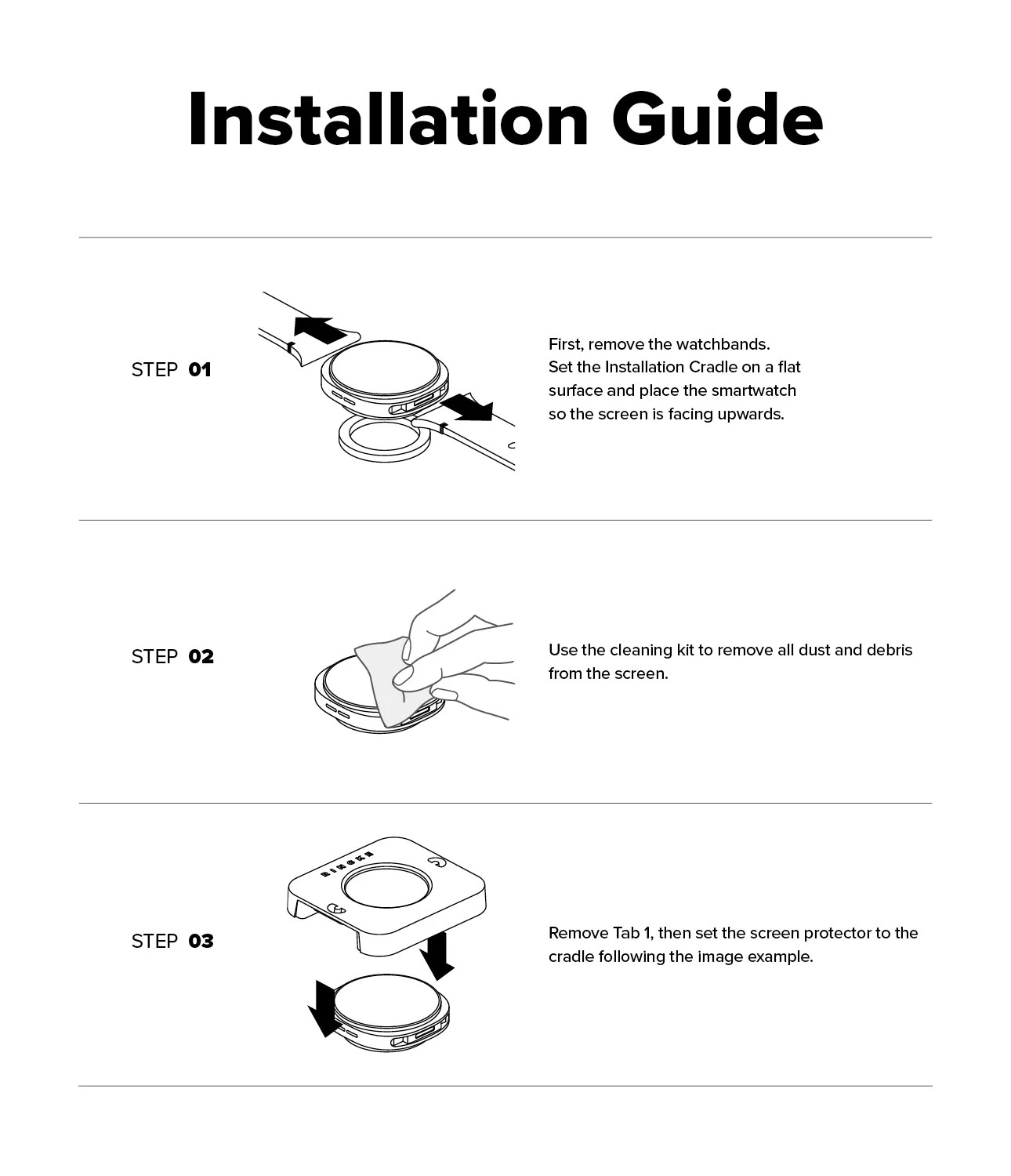 Picture of Samsung Galaxy Watch 8 44mm  | Ringke Tempered Glass Pro for Samsung Galaxy Watch 8 44mm (2pcs)
