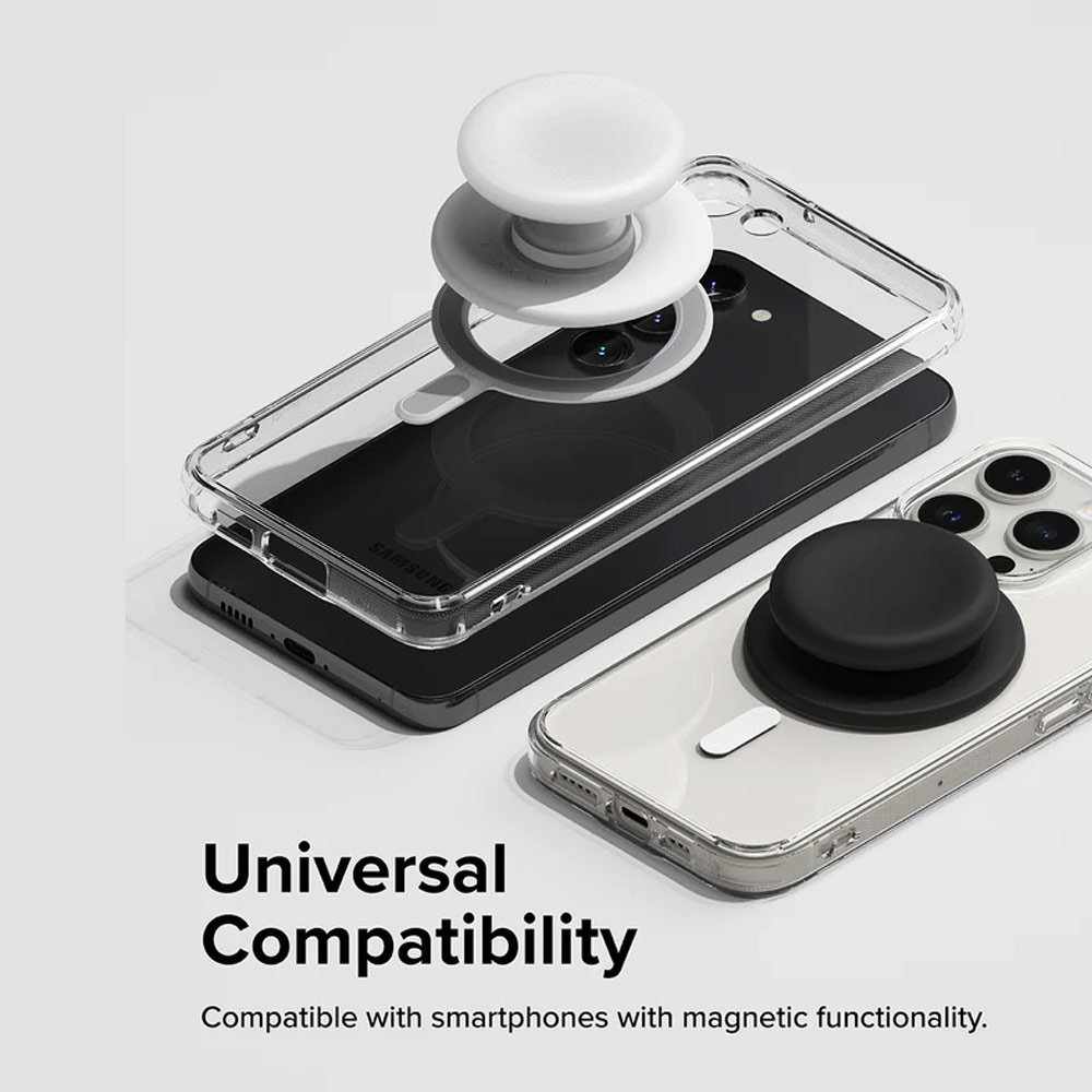 Picture of Ringke Tok Magnetic Grip Stand Holder Popsocket similar Grip Holder (Black)