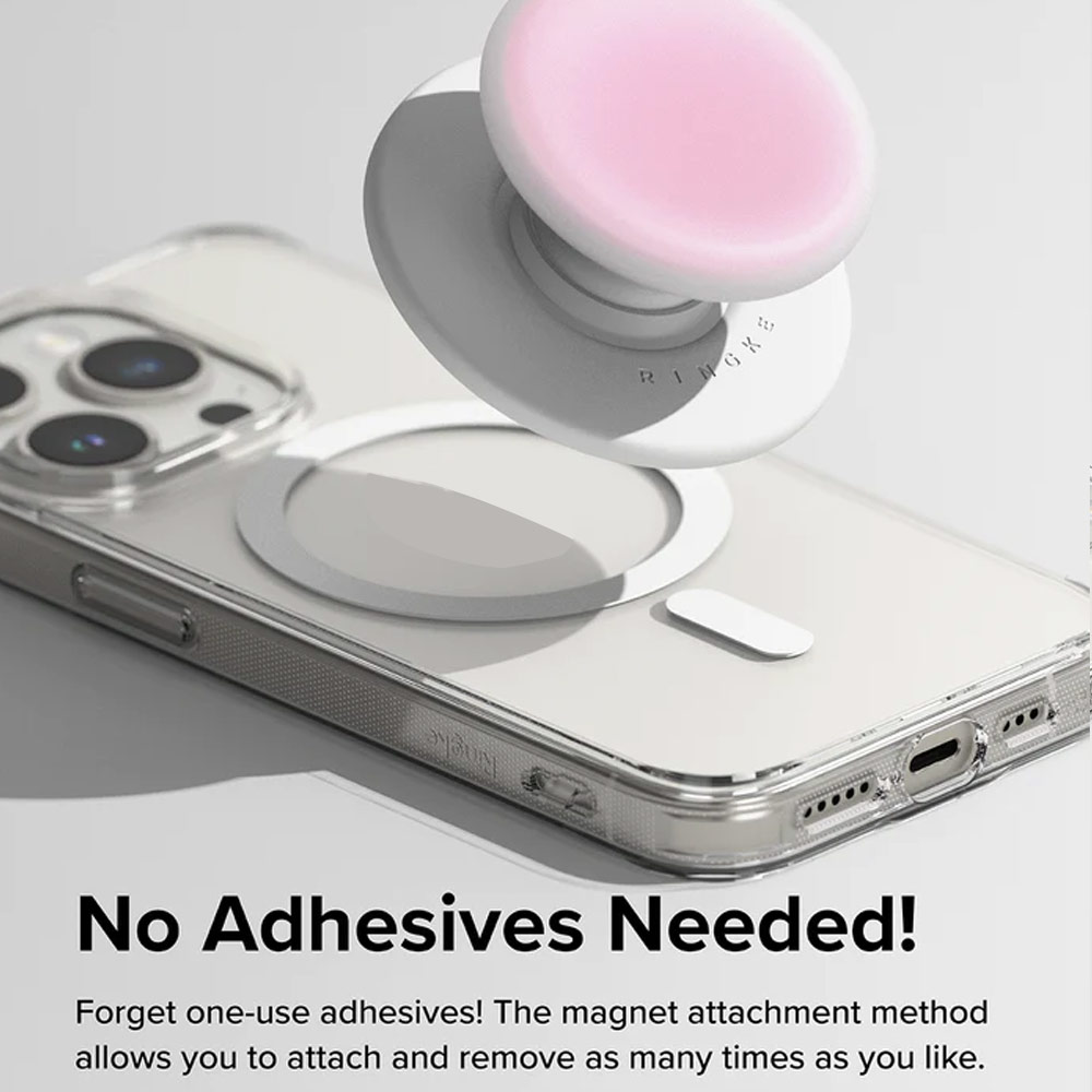 Picture of Ringke Tok Magnetic Grip Stand Holder Popsocket similar Grip Holder (Black)