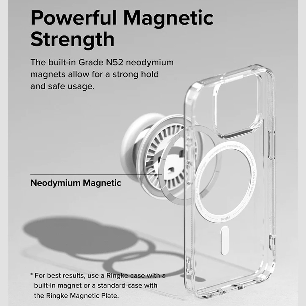 Picture of Ringke Tok Magnetic Grip Stand Holder Popsocket similar Grip Holder (Black)