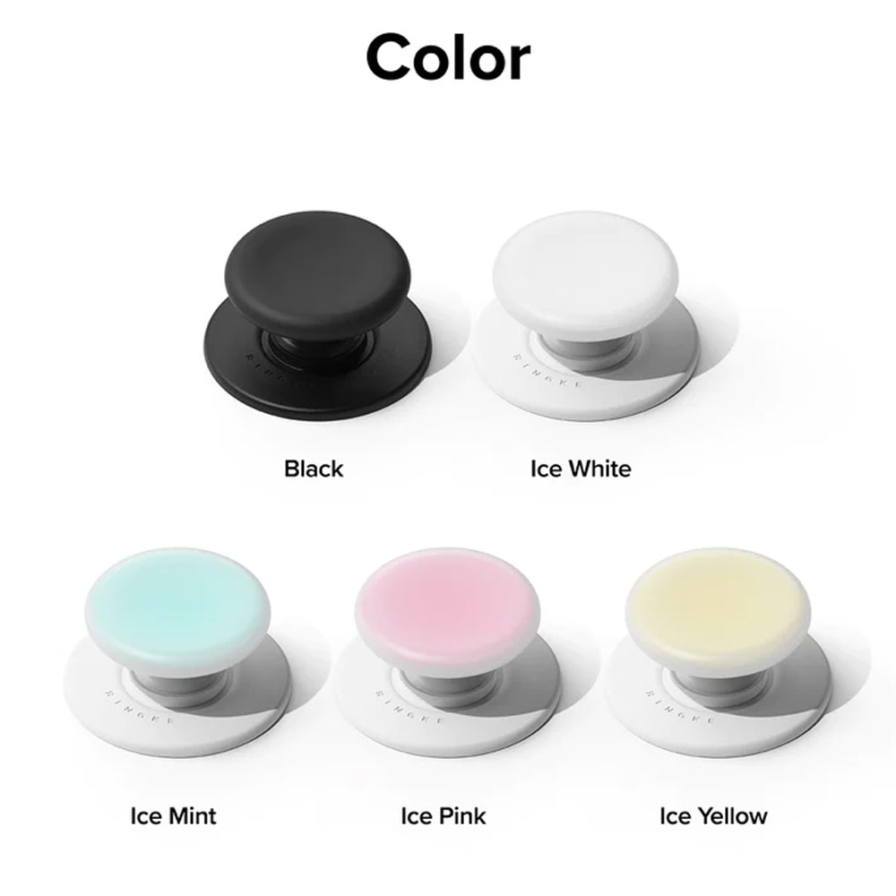 Picture of Ringke Tok Magnetic Grip Stand Holder Popsocket similar Grip Holder (Black)