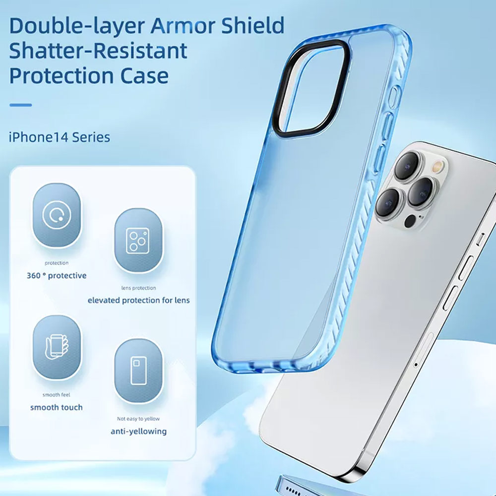 Picture of Apple iPhone 14 Plus 6.7 Case | Rock Armor Shield Thin Matte Anti Finger Print Drop Protection Case For for iPhone 14 Plus 6.7 (White)