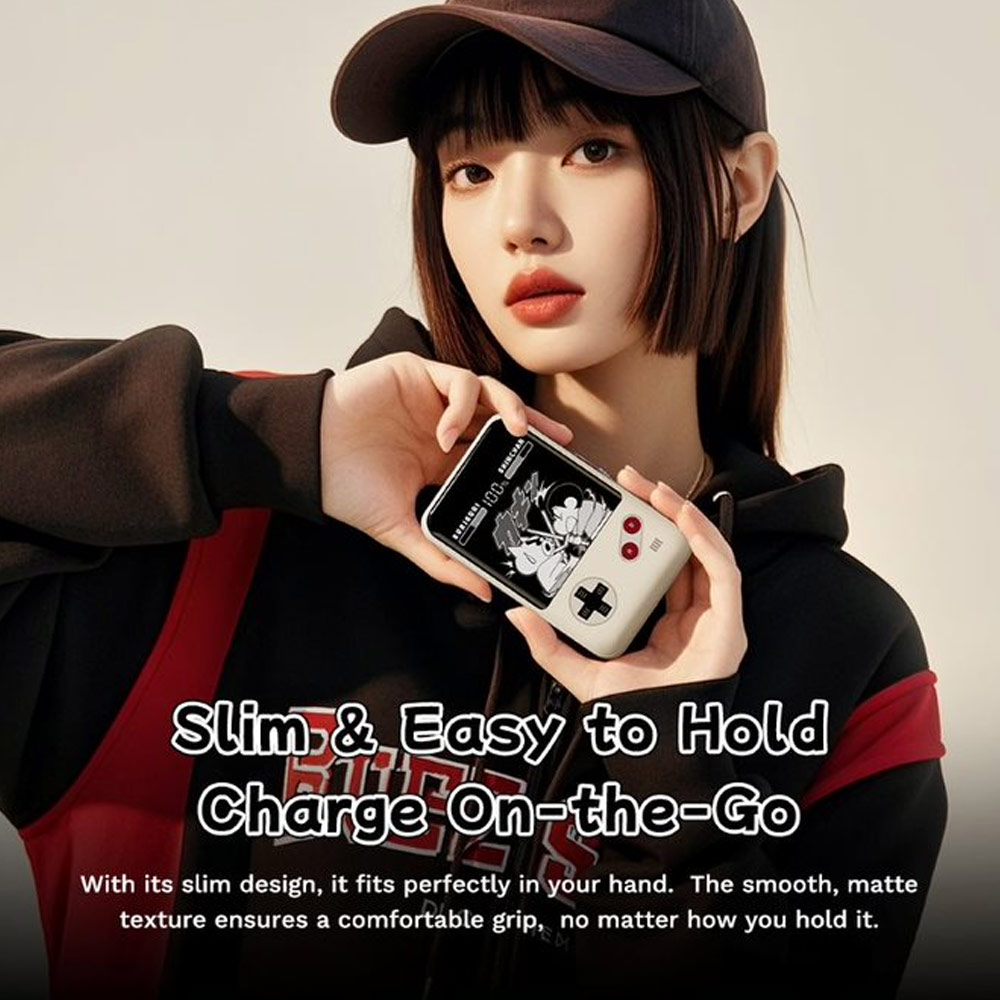 Picture of Rock CCC 3C Certified Power Bank Mini Compact Size PD 20W 20000mAh Travel Portable Small Palm Size Compact Mini Power Bank powerbank with Multiple Built in Cable USB C USB L (Crayon Shin Chan)