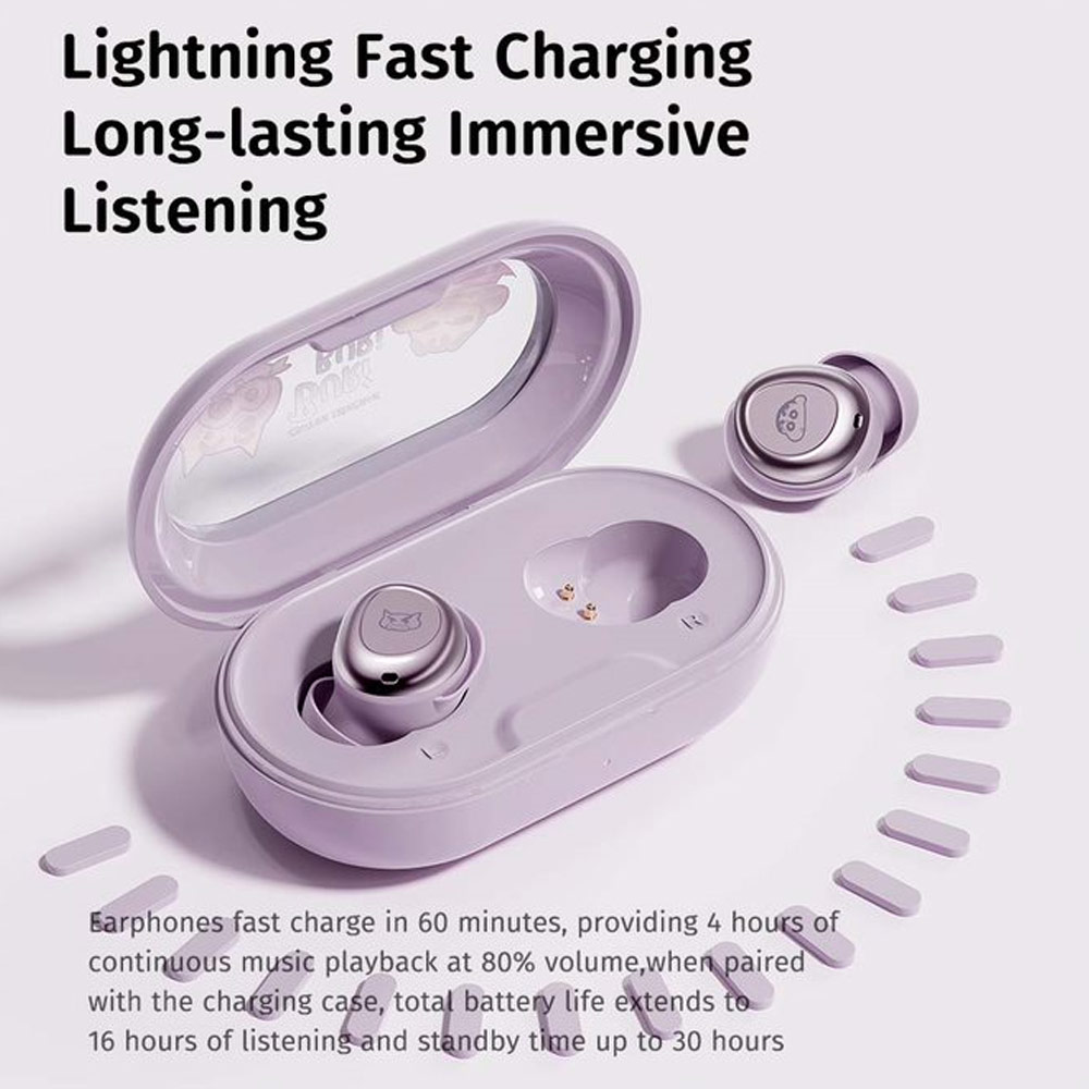 Picture of Rock EB800 TWS Bluetooth Earphones Earphone Music Call Noise Cancellation (Crayon Shin Chan Green)