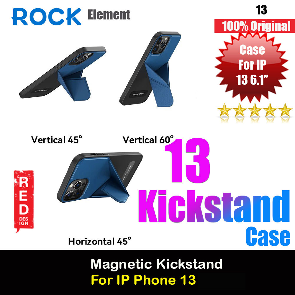 Picture of Rock Element Foldable Kickstand Horizontal Vertical Case for iPhone 13 6.1 (Blue) Apple iPhone 13 6.1- Apple iPhone 13 6.1 Cases, Apple iPhone 13 6.1 Covers, iPad Cases and a wide selection of Apple iPhone 13 6.1 Accessories in Malaysia, Sabah, Sarawak and Singapore 