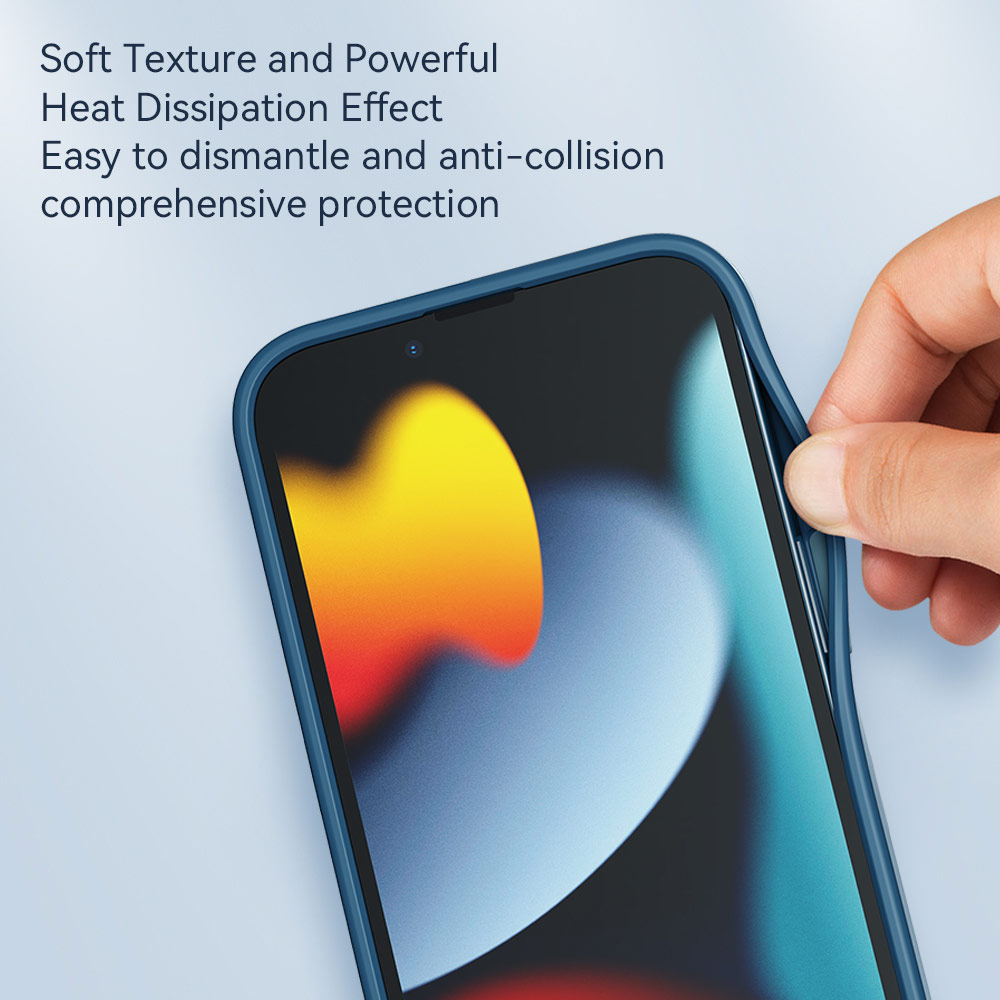 Picture of Apple iPhone 14 Pro 6.1 Case | Rock Graphene Super Heat Dissipation Drop Protection Case For Gaming Gamer for iPhone 14 Pro  6.1 (Black)