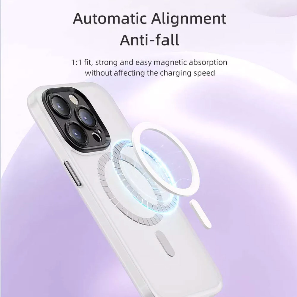 Picture of Apple iPhone 14 Pro Max 6.7 Case | Rock Guard Touch Lens Protection Anti Finger Print Drop Protection Magsafe Compatible Case for iPhone 14 Pro Max 6.7 (Matte Purple)