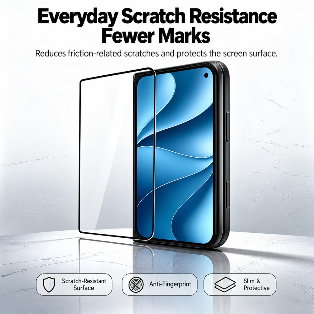 Picture of Apple iPhone Duo Screen Protector | ROCK HD Tempered Glass Screen Protector for iPhone Duo – Front Clear