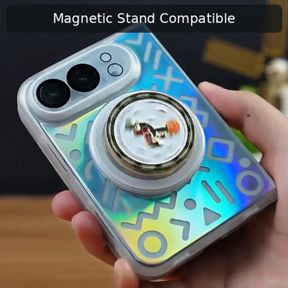 Picture of Apple iPhone Duo Case | ROCK Inshare Art Collage Magnetic Case for iPhone Duo - Iridescent