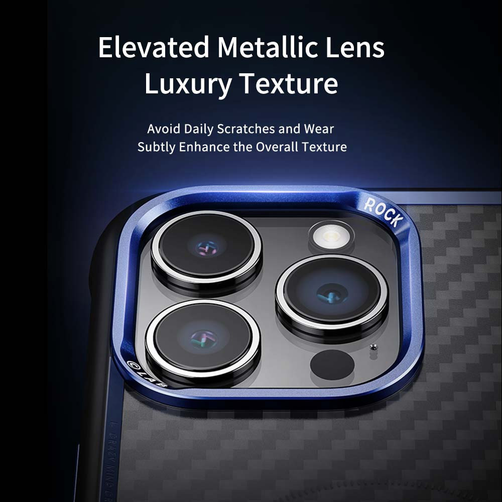 Picture of Apple iPhone 15 Pro Max 6.7 Case | Rock Kevlar Series Drop Protection Magsafe Compatible Case for iPhone 15 Pro Max 6.7 (Aramid Fiber Purple)