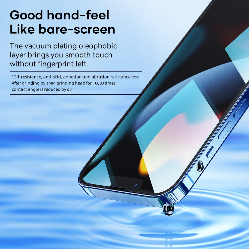 Picture of Apple iPhone 13 6.1  | Rock Space HD Full Coverage Anti Static Tempered Glass for iPhone 13 iPhone 13 Pro 6.1 (Anti Static Clear)