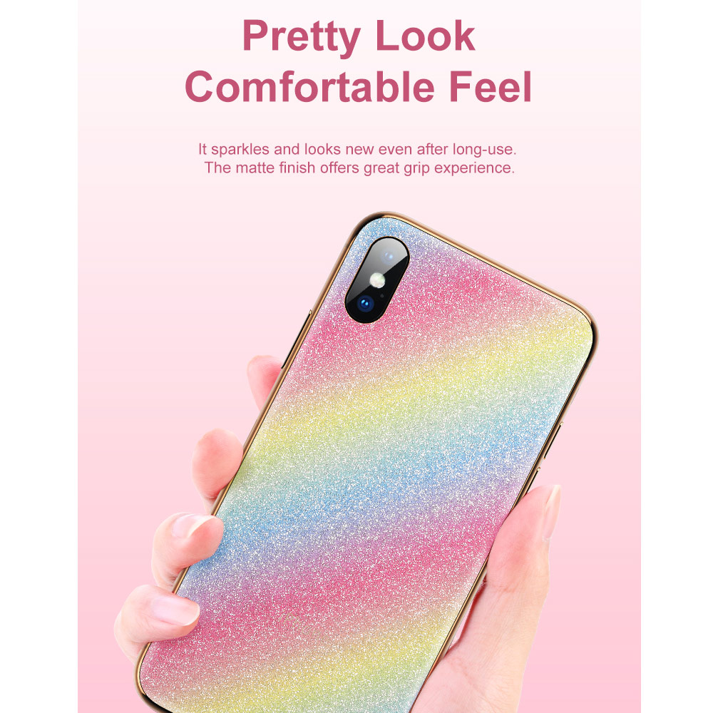 Picture of Apple iPhone 11 6.1  | Rock Space Custom Made for All Phone Model Bling Bling Series Back Film Protector Sticker for Any Phone Model (Rainbow)