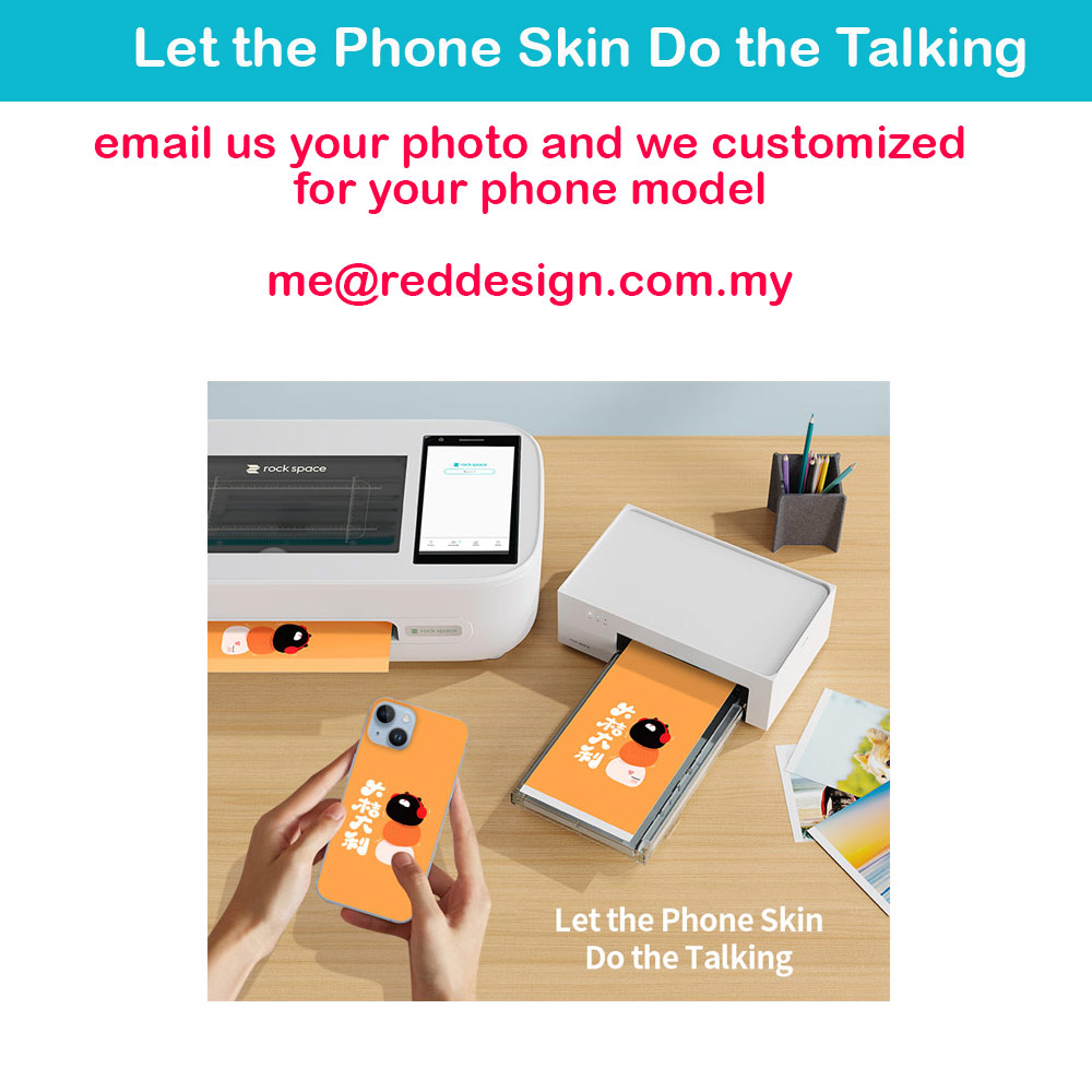 Picture of Rock Space DIY 自定 定制 设计 手机背膜 贴纸 DIY Customize High Quality Print Phone Skin Sticker for Multiple Phone Model with Multiple Photo Images Gallery or with Own Phone Text (Wording Collage)