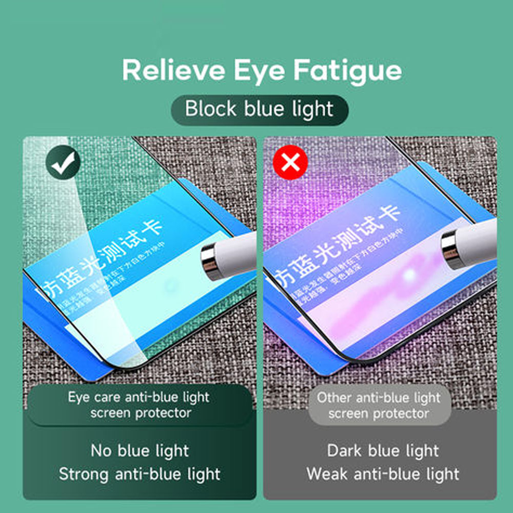 Picture of Apple iPhone 14 6.1  | Rock Space HD Full Coverage Tempered Glass with Dust Filter with Easy Installation Helper Tools for iPhone 14 iPhone 13 Pro 6.1 (Anti Blue Light)