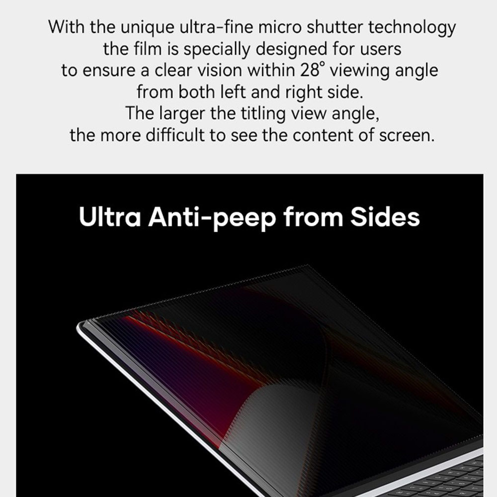 Picture of Apple MacBook Pro 13\" 2020 Screen Protector | Rock Space Magnetic Privacy Anti Peep View PET HD Screen Protector for Macbook Air 13.3" Macbook Pro 13.3"