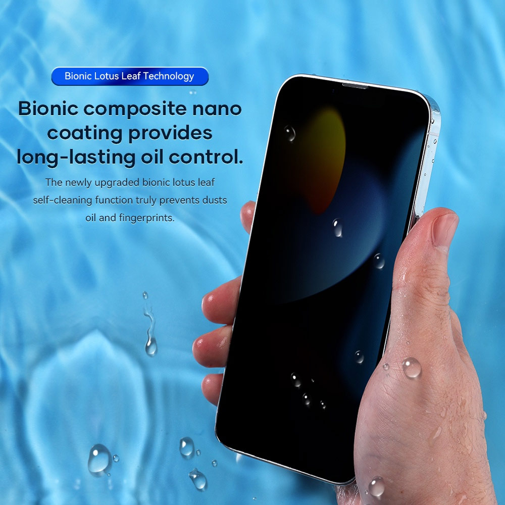 Picture of Apple iPhone 13 Pro Max 6.7  | Rock Space HD Full Coverage Tempered Glass for iPhone 13 Pro Max 6.7 (Privacy Anti View Anti Peep)