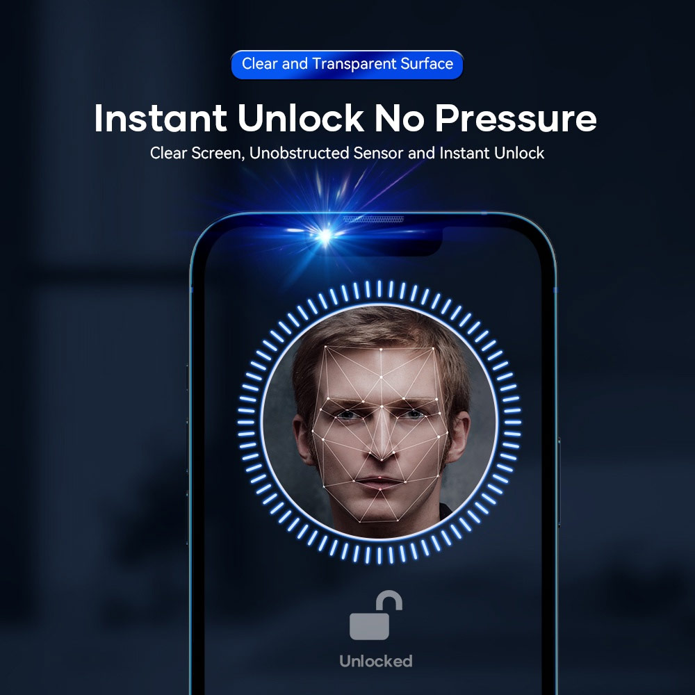 Picture of Apple iPhone 13 Pro Max 6.7  | Rock Space HD Full Coverage Tempered Glass for iPhone 13 Pro Max 6.7 (Privacy Anti View Anti Peep)