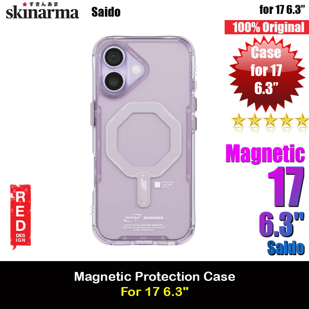 Picture of Skinarma Saido Magcharge Drop Protection Case for iPhone 17 6.3 (Lilac) Apple iPhone 17 6.3- Apple iPhone 17 6.3 Cases, Apple iPhone 17 6.3 Covers, iPad Cases and a wide selection of Apple iPhone 17 6.3 Accessories in Malaysia, Sabah, Sarawak and Singapore 