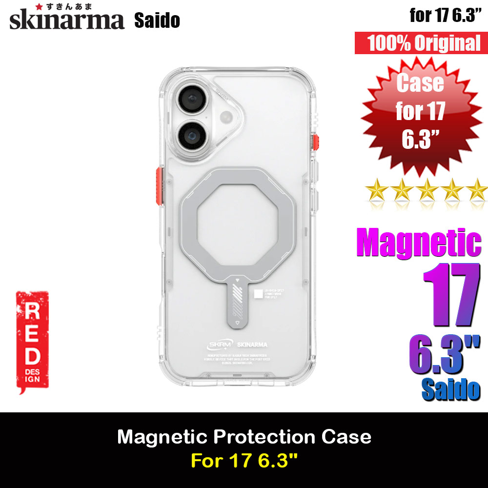 Picture of Skinarma Saido Magcharge Drop Protection Case for iPhone 17 6.3 (Clear) Apple iPhone 17 6.3- Apple iPhone 17 6.3 Cases, Apple iPhone 17 6.3 Covers, iPad Cases and a wide selection of Apple iPhone 17 6.3 Accessories in Malaysia, Sabah, Sarawak and Singapore 