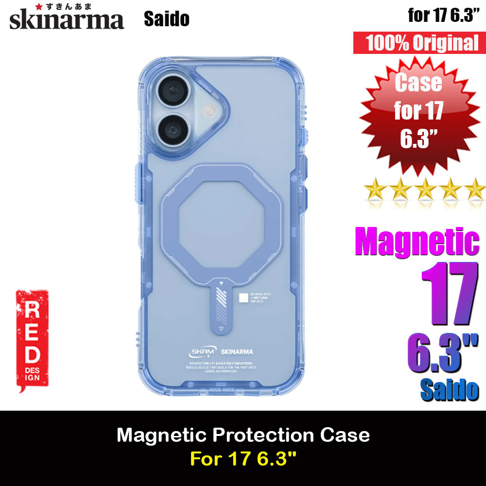 Picture of Skinarma Saido Magcharge Drop Protection Case for iPhone 17 6.3 (Sky Blue) Apple iPhone 17 6.3- Apple iPhone 17 6.3 Cases, Apple iPhone 17 6.3 Covers, iPad Cases and a wide selection of Apple iPhone 17 6.3 Accessories in Malaysia, Sabah, Sarawak and Singapore 