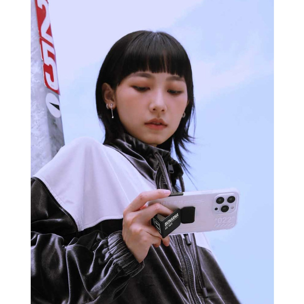 Picture of Apple iPhone 14 Plus 6.7 Case | Skinarma Taihi Sora 4 Corners Drop Protection Grip Stand Case for iPhone 14 Plus 6.7 (Black)