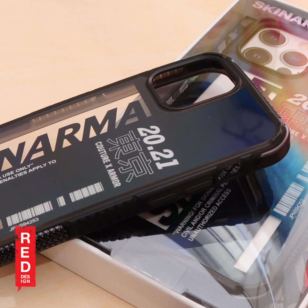 Picture of Apple iPhone 12 6.1 Case | Skinarma Garasu Series Four Corner Drop Protection Case for iPhone 12 iPhone 12 Pro 6.1 (Black)