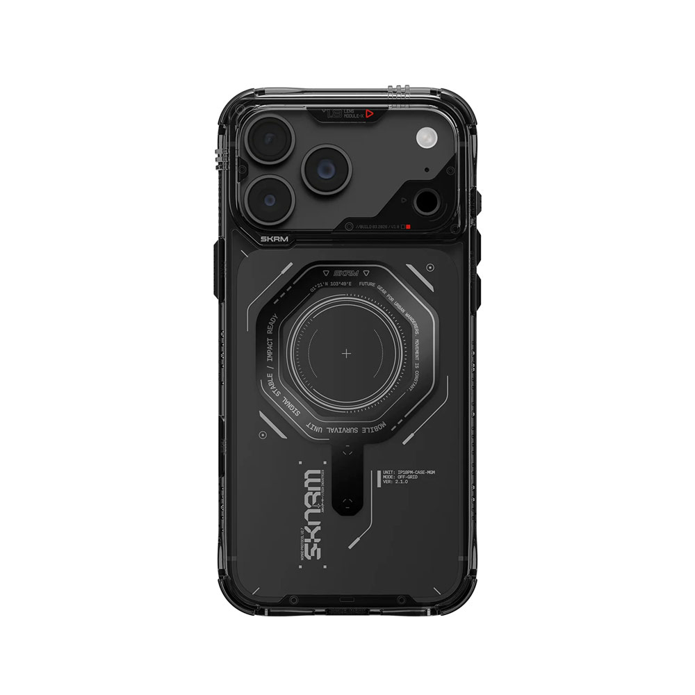 Picture of Apple iPhone 18 Pro Case | Skinarma MAGMA Magnetic Charge Drop Protection Case with Camera Control Button for iPhone 18 Pro 6.3 - Graphite