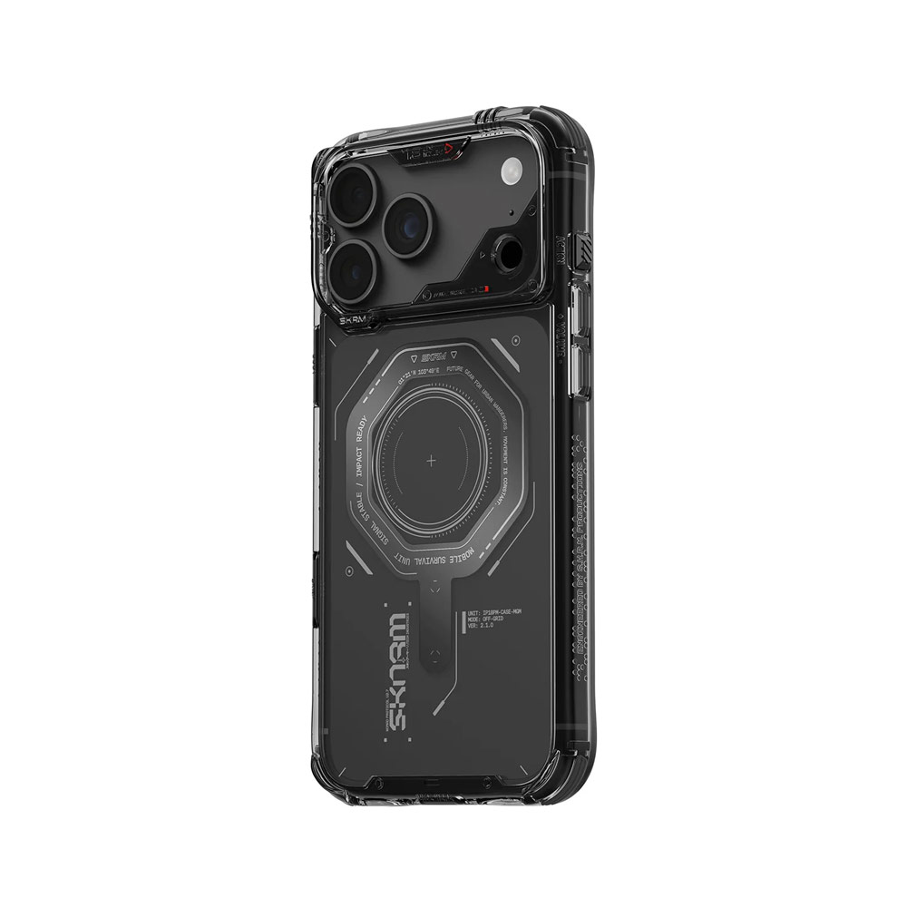 Picture of Apple iPhone 18 Pro Case | Skinarma MAGMA Magnetic Charge Drop Protection Case with Camera Control Button for iPhone 18 Pro 6.3 - Graphite